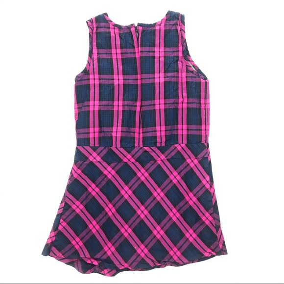Vineyard Vines Holiday Tartan Plaid Silk Dress - Picture 6 of 7